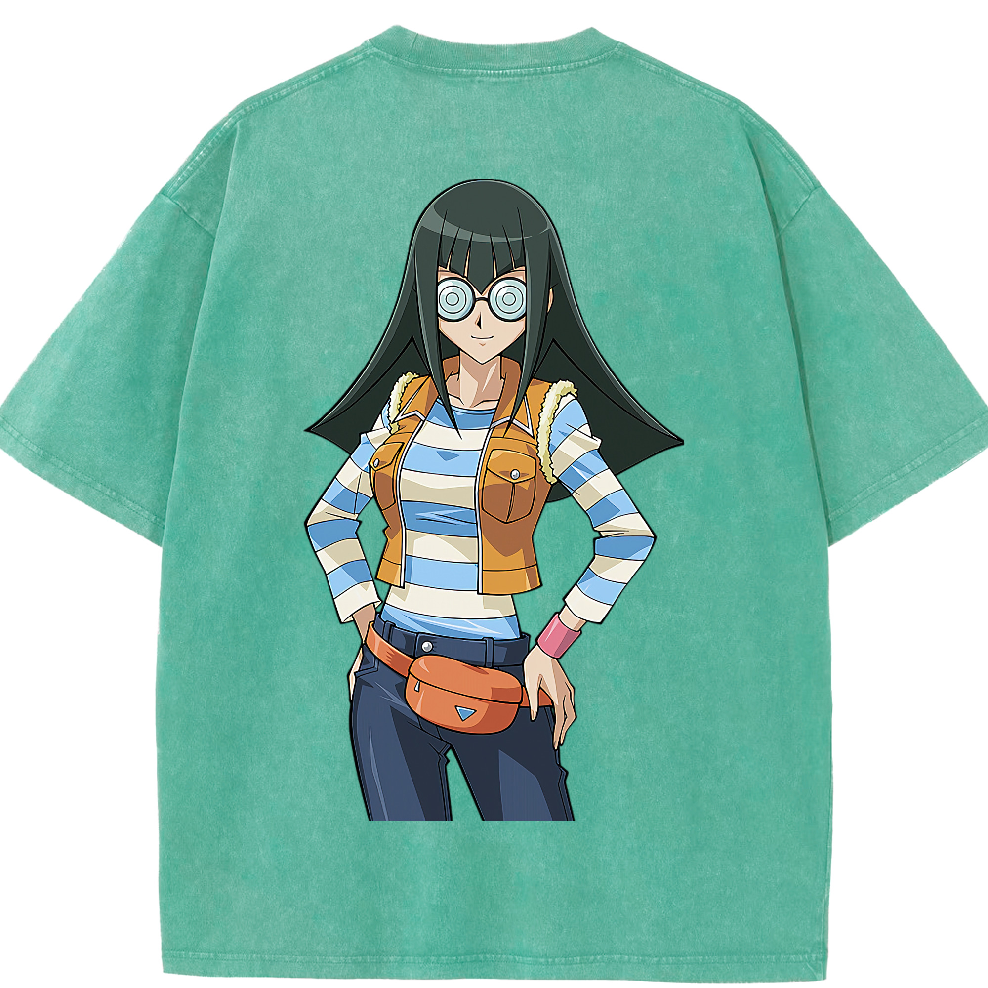 （画像用） 遊☆戯☆王 Yu-Gi-Oh! 綿100% ヴィンテージ風 半袖Tシャツ（背面プリント）